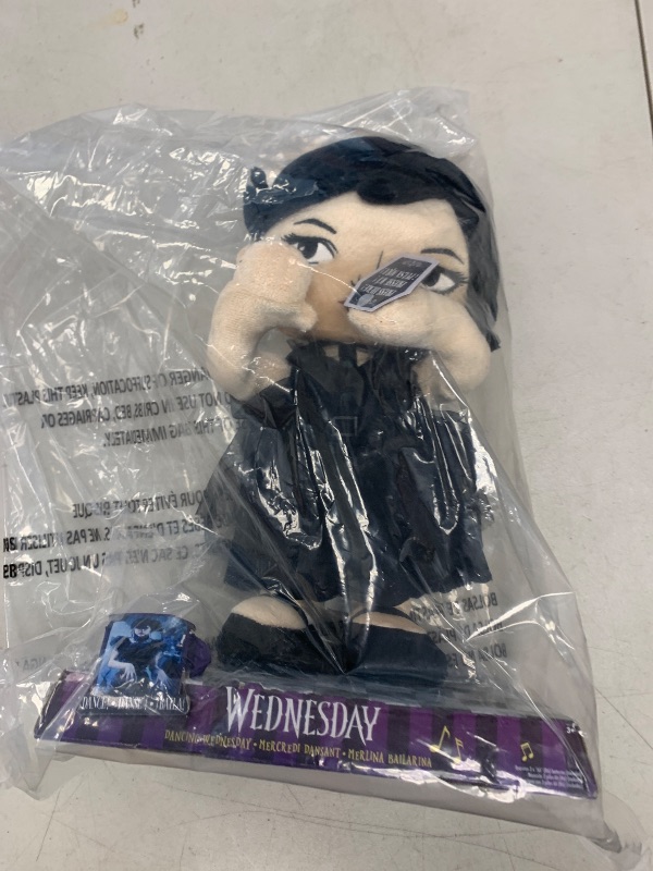 Photo 1 of Just Play Wednesday Dancing Plush Doll with Music and Movement, 12.5-inch Dancing Plushie, Interactive Toy, Kids Toys for Ages 3 Up