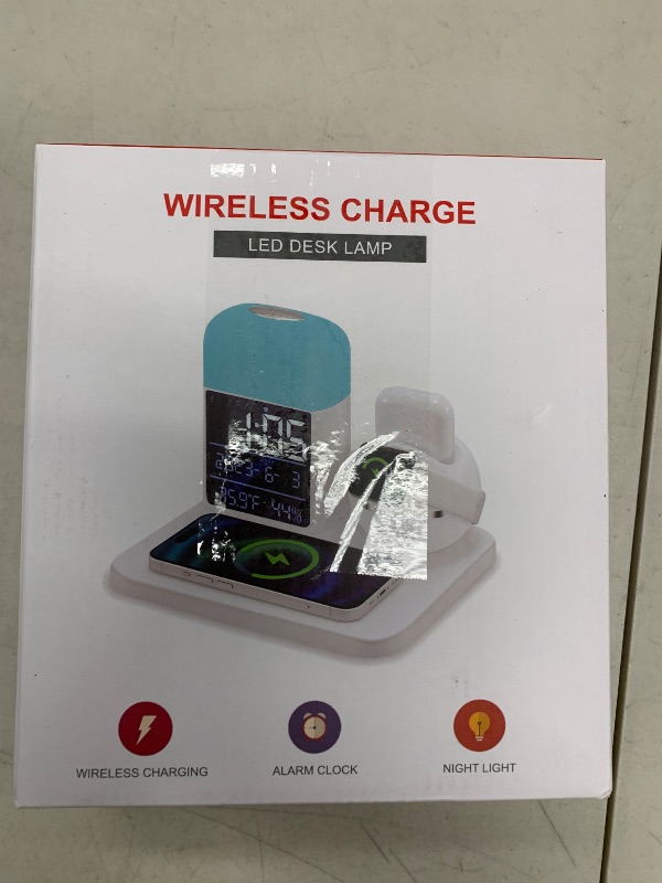 Photo 1 of Wireless Charger for iPhone - 9 in 1 Charging Station for Multiple Devices Apple: Fast Wireless Charging Stand Dock for iPhone 16 15 14 13 12 Pro Max Watch Airpods (30W GaN Charger Included)- Darkgray
