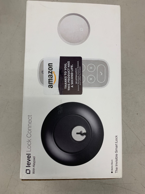 Photo 1 of Level Lock (Wi-Fi) Smart Lock with Keypad (Matte Black) –