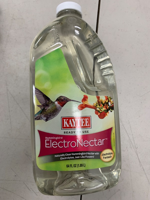 Photo 1 of Kaytee Hummingbird ElectroNectar Wild Bird Food, Ready to Use, 64 Ounces