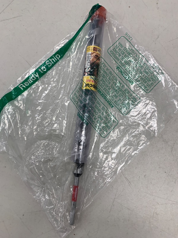 Photo 1 of 1-1/8"x 12" Auger Drill Bit for Wood, Hex Shank 3/8 Inch, Wood Boring Drill Bits, Ship Auger Long Drill Bit for Soft and Hard Wood, Plastic, Drywall Tree Stump and Composite Materials