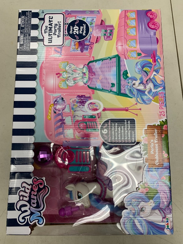 Photo 1 of Wild Manes Horse Toys Perla's Clubhouse Trailer Playset with Perla Horse Doll Figure, with Over 25 Interactive Features