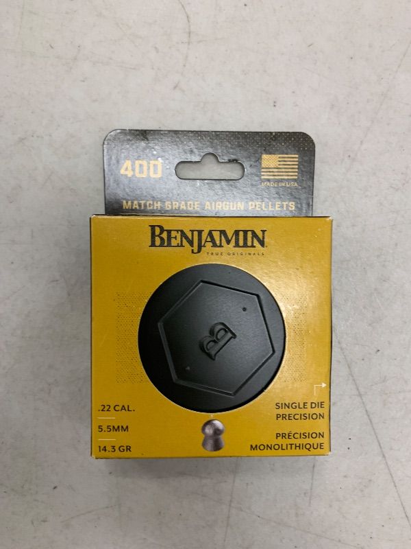 Photo 1 of Benjamin BD22 Single-Die .22-Caliber 14.3-Grain Domed Pellets (400-Count)