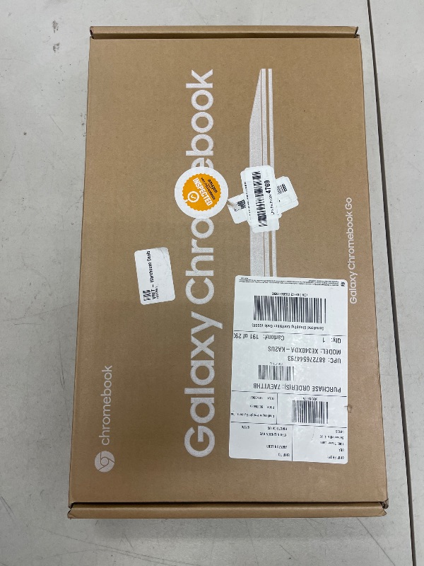 Photo 1 of Samsung 14" Galaxy Chromebook Go Laptop PC Computer, Intel Celeron N4500 Processor, 4GB RAM, 64GB Storage, ChromeOS, XE340XDA-KA2US, Student Laptop, Back to School Ready, Silver