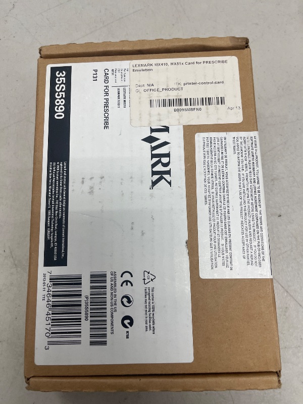 Photo 1 of LEXMARK MX410, MX51x Card for PRESCRIBE Emulation