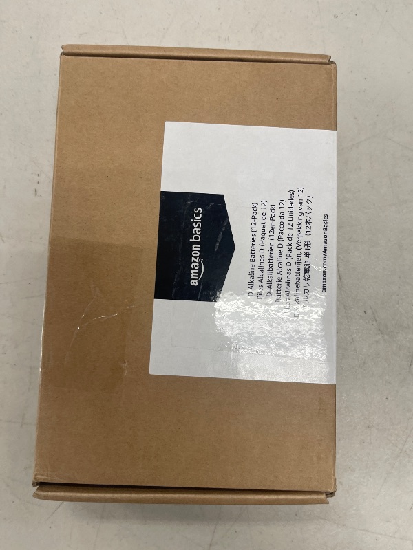 Photo 1 of Amazon Basics 12-Pack D Cell Alkaline All-Purpose Batteries, 1.5 Volt, 5-Year Shelf Life