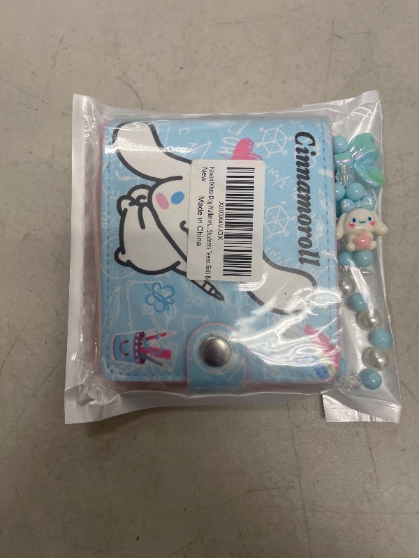 Photo 1 of Kawaii Wallet with A Phone Charm, ID Card Holder Purse Pouch with Buckle, PU Wallet Durable Card Holder Credit Card Holder Money Bag for Students Teens Girls Boys
