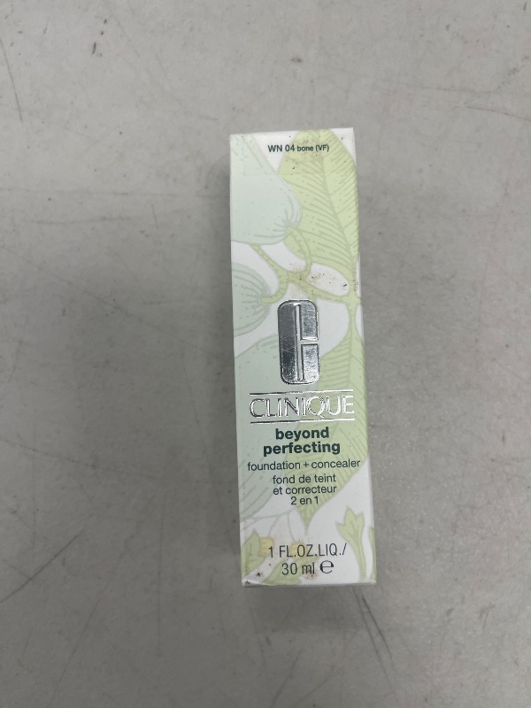 Photo 1 of Clinique Beyond Perfecting Liquid Lightweight Full Coverage Foundation + Concealer For Dry Combination to Oily Skin Types, Bone, 1 Fl Oz