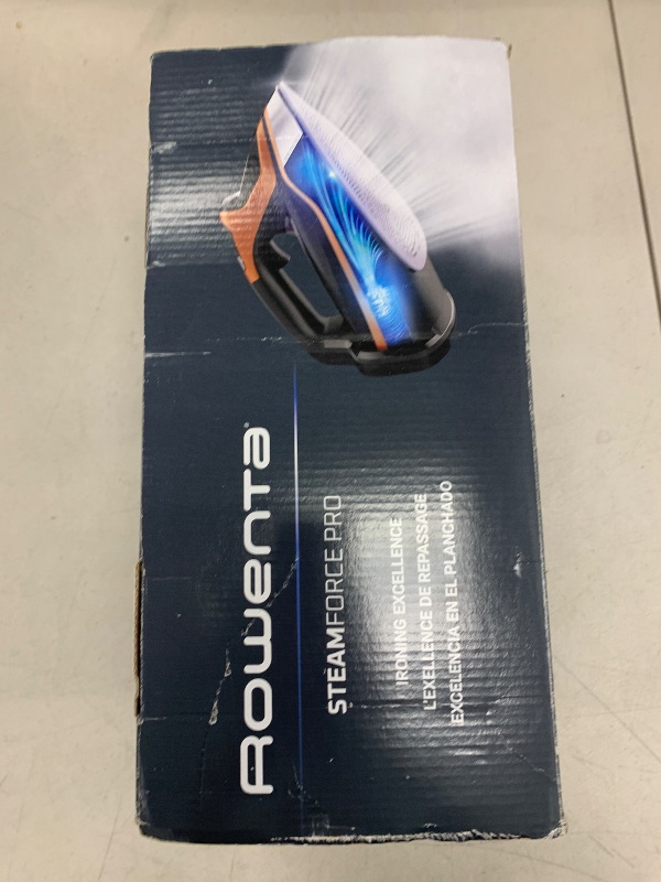 Photo 1 of Rowenta Iron, Steam Force Pro Steam Iron for Clothes 1850 watts, 5 presets Smart Screen, Stainless Steel Soleplate, High-Efficiency Handheld Ironing, Black Copper, DW9580