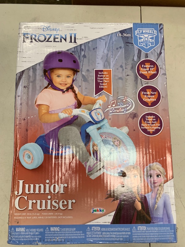 Photo 1 of Disney Frozen 2 Frozen 2 Fly Wheels 10" Junior Cruiser Ride-On with Sound Effects Button! Ages 2-4