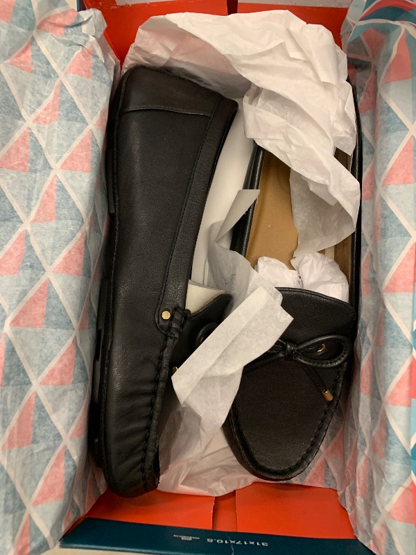 Photo 1 of Aerosoles Women's Brookhaven Driving Style Loafer, Black Leather, Medium