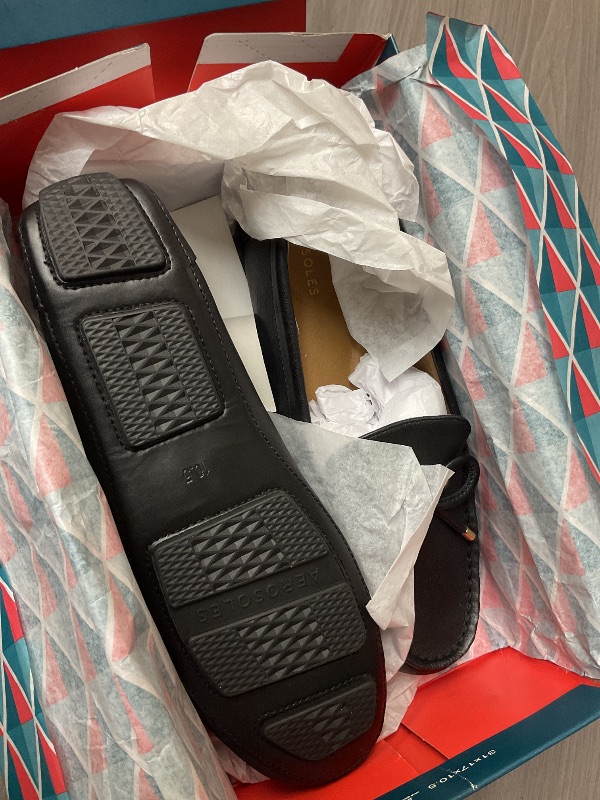 Photo 1 of Aerosoles Women's Brookhaven Driving Style Loafer, Black Leather, size 10.5