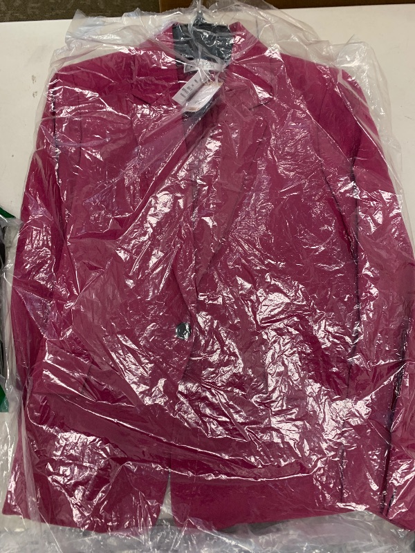 Photo 1 of Kasper Women's Tall Size Stretch Crepe ONE Bttn Jacket W/Slit SLE, Cerise