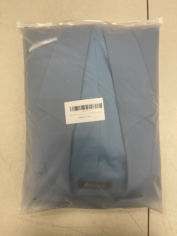 Photo 1 of Wangyue Men's 3-Piece Suit - Dusty Blue Tuxedo for Dinner Party, Wedding & Formal Events, L