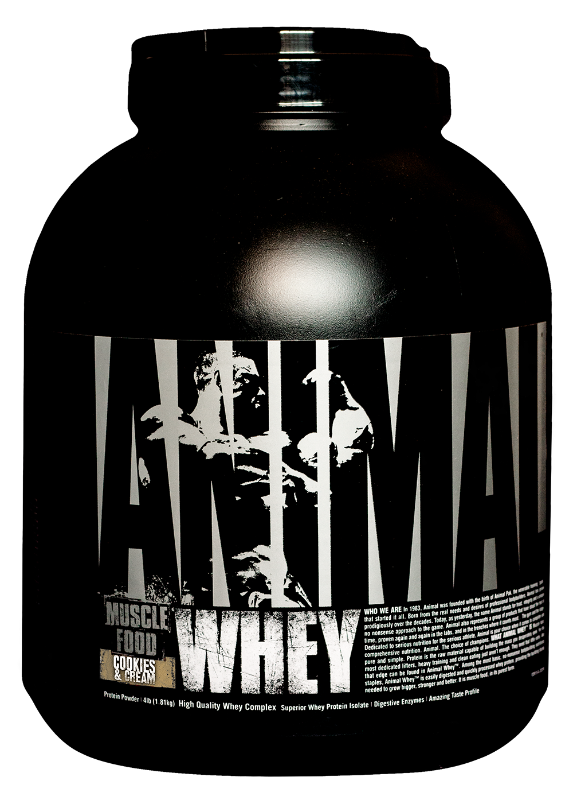 Photo 1 of Animal Whey Protein Isolate Powder, Cookies & Cream | 4 Lbs
