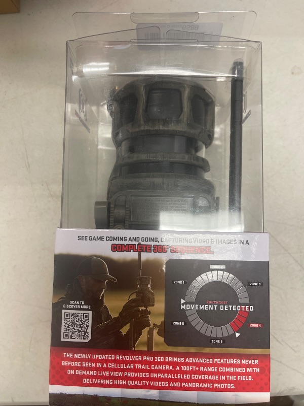 Photo 1 of Stealth Cam Revolver Pro 2.0 360° Cellular Camera 40MP, 1-6 Zone On-Demand and Live View, 0.4 Sec Trigger, Built in Memory, HD Photo and Video