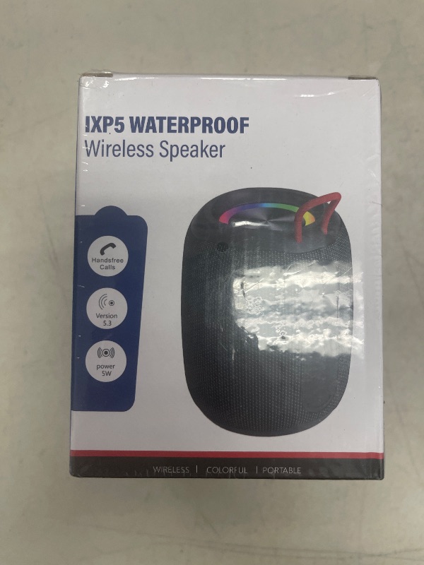Photo 1 of Generic Lightweight Wireless Bluetooth Speaker, Outdoor Handheld Colorful Speaker, high-Power subwoofer, True Wireless Stereo, 3.5mm Jack Small Speaker, JT153, Black