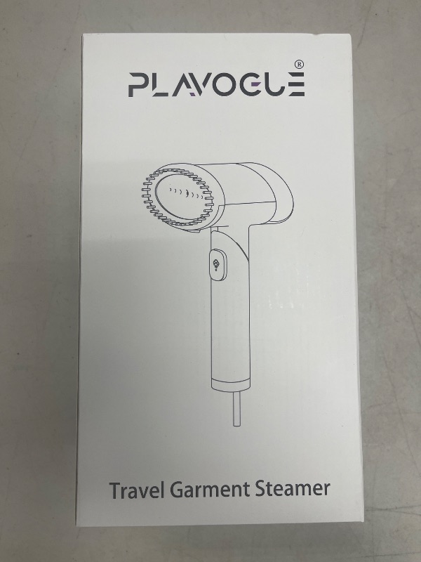 Photo 1 of Plavogue Travel Steamer for Clothes, 110-240V Dual Voltage Portable Steamer, 15s Fast Heat-up, Mini Garment Handheld Steamer, for Home, European Travel and Gift, white (white)