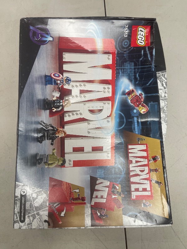 Photo 1 of LEGO Marvel: Marvel Logo & Minifigures Building Toy - Marvel Collectible Set for Kids, Boys and Girls, Ages 12+ - Model Kit with 5 Minifigures - Gift Idea for Birthday - 76313