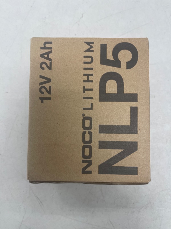 Photo 1 of NOCO Lithium NLP5: Ultra-Light 12V Lithium Powersport Battery – Group 5 – 2Ah – 250A Start Power – Intelligent BMS – UL Certified