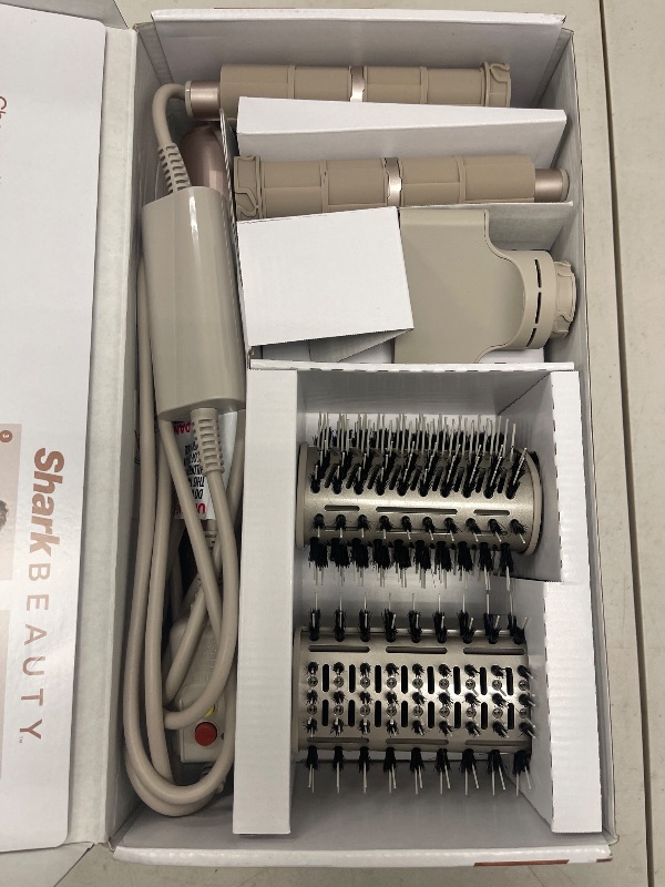 Photo 1 of Shark HD430 FlexStyle Air Styling & Drying System, Powerful Hair Dryer Brush & Multi-Styler with Auto-Wrap Curlers, Paddle Brush, Oval Brush, Concentrator Attachment, Stone