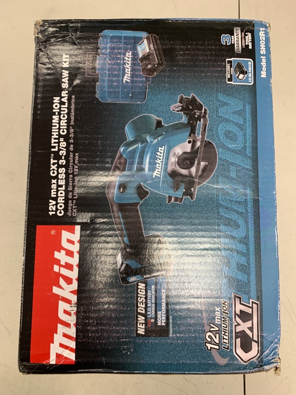 Photo 1 of Makita SH02R1 12V max CXT® Lithium-Ion Cordless 3-3/8" Circular Saw Kit (2.0Ah)