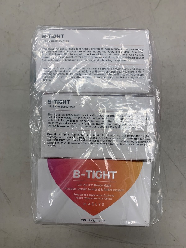 Photo 1 of MAËLYS Cosmetics B-TIGHT Leave-On Cellulite Mask - Reduces The Appearance Of Cellulite - Visibly Tightens The Skin In The Butt Area - 3 Pack