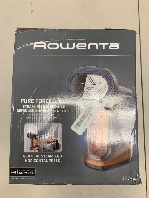 Photo 1 of Rowenta Iron Steamer for Clothes, 3in1 Hand Held Steamers, Clothing Steamer, Ironing, Lint Remover, 7.1 Oz Tank, 1875 Watts, Auto-Off, Black & Copper, DR8855