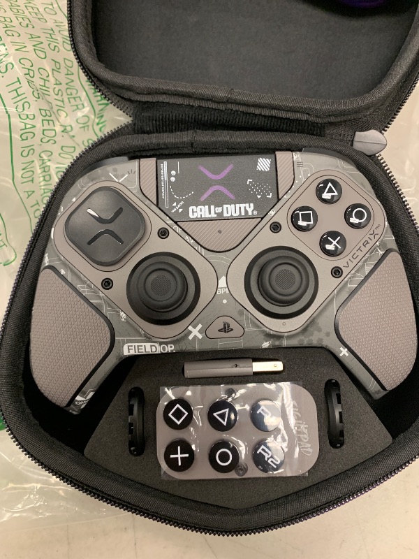 Photo 1 of PDP Victrix Pro BFG Wireless Gaming Controller for Playstation 5, PS5/PS4/PC, Modular Esports Gamepad, Remappable Buttons, Customizable Triggers, Paddles, D-Pad, Fightpad, COD Call of Duty: Field Op