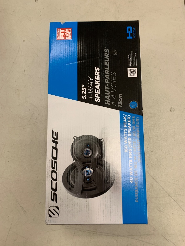 Photo 1 of Scosche HD5254 - High-Performance 5.25" 4-Way Full Range Car Door Speakers Set for Enhanced Car Audio Experience - 160 Watts Max - Fits Most 5 1/4" Factory Locations - 1 Pair