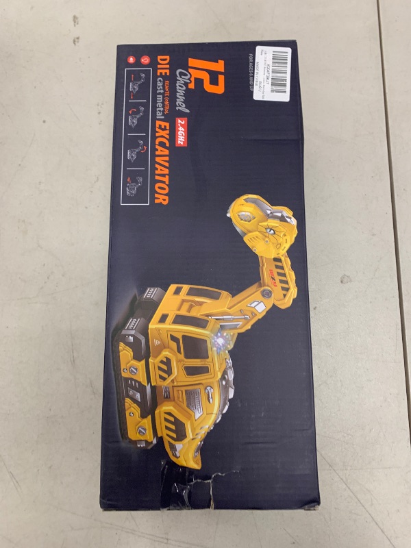 Photo 1 of ARCTURINE Dinosaur Shaped RC Excavator for Kids, Flexible Metal Shovel, Lighting, Sounds, 2.4Ghz, Boys 3-5 Year Old Christmas Birthday Gift