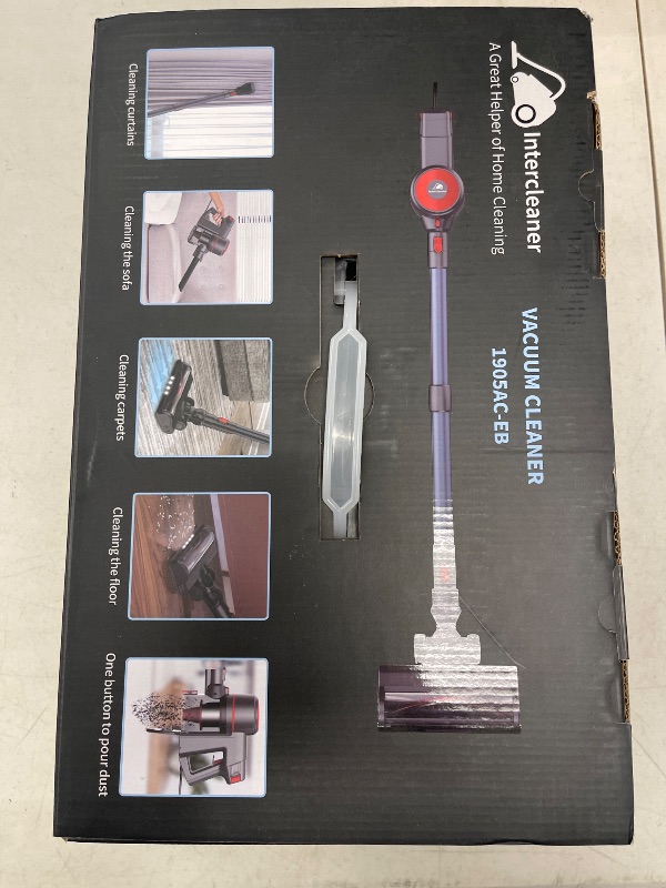 Photo 1 of Intercleaner Corded Vacuum Cleaner, 20KPa Powerful Suction with 600W Motor Electric Floor Brush, Lightweight 4 in 1 Bagless Stick Vac with Handheld, for Hardwood Floor Carpet Car Pet Hair