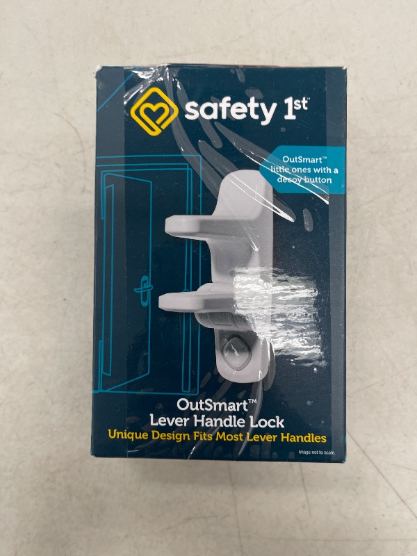 Photo 1 of Safety 1st OutSmart Child Proof Door Lever Lock, White, 1 Count