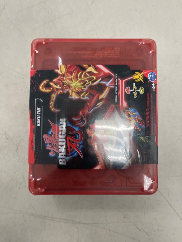 Photo 1 of Bakugan Baku-tin with Special Attack Mantid, Customizable, Spinning Action Figure and Toy Storage, Kids Toys for Boys and Girls 6 and up