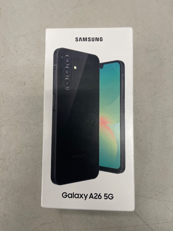 Photo 1 of SAMSUNG Galaxy A26 5G Ai (for Tmobile Mint Tello & Global) (256GB + 8GB) Version Latina NFC Unlocked SM-A266M/DS 6.6" 120Hz 50MP Triple (Black SM-A266MZKHTPA)
