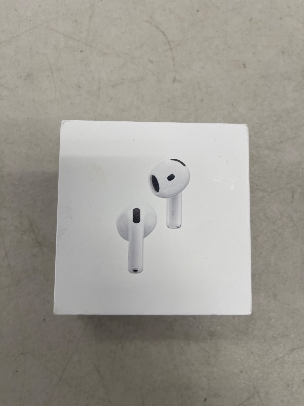 Photo 1 of Apple AirPods 4 Wireless Earbuds, Bluetooth Headphones, with Active Noise Cancellation, Adaptive Audio, Transparency Mode, Personalized Spatial Audio, USB-C Charging Case, Wireless Charging, H2 Chip