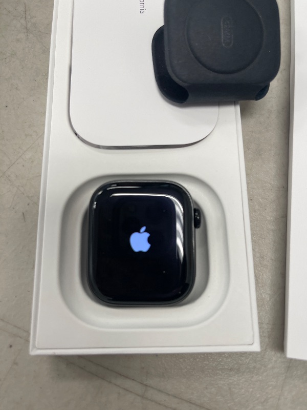 Photo 1 of Apple Watch Series 10 [GPS 42mm case] Smartwatch with Jet Black Aluminium Case with Black Sport Band - S/M. Fitness Tracker, ECG App, Always-On Retina Display, Water Resistant