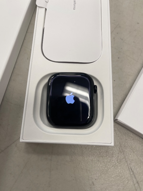 Photo 1 of Apple Watch Series 10 [GPS 46mm case] Smartwatch with Jet Black Aluminium Case with Black Sport Band - M/L. Fitness Tracker, ECG App, Always-On Retina Display, Water Resistant