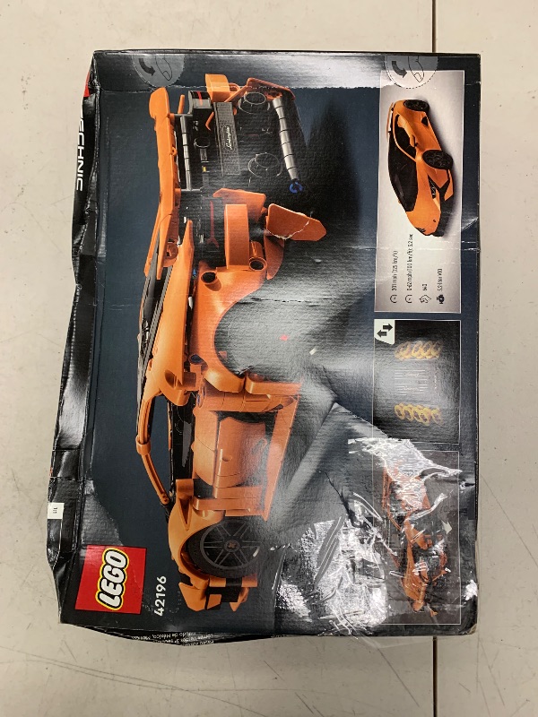 Photo 1 of LEGO Technic Lamborghini Huracán Tecnica Orange Toy Cars - Building Toys for Kids, Boys & Girls, Ages 9+ - Lamborghini Toy Car W/ V10 Engine & Steering - Gift Ideas for Birthdays - 42196