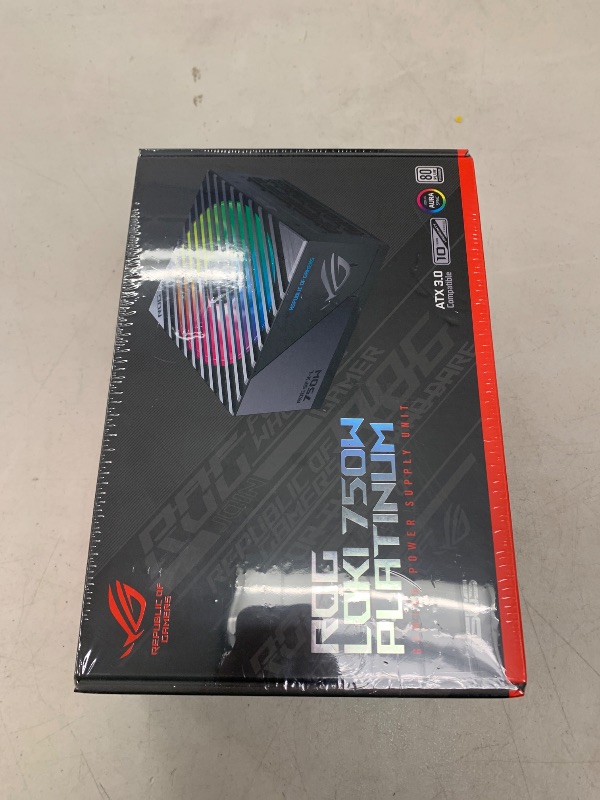 Photo 1 of ASUS ROG Loki SFX-L 750W Platinum (Fully Modular Power Supply, 80+ Platinum, Lambda A Certified, 120mm PWM ARGB Fan, Aura Sync, ATX 3.0 Compatible, PCIe 5.0 Ready, 10 Year Warranty)