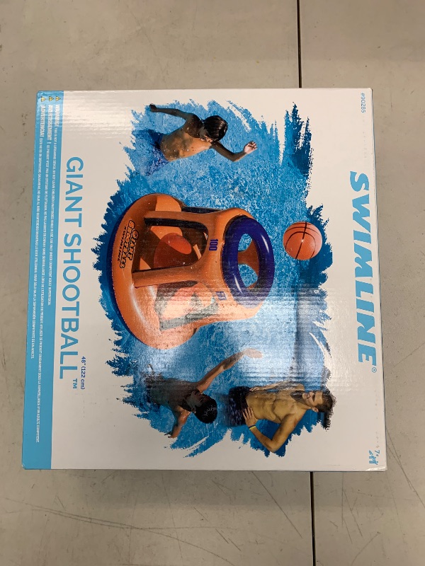 Photo 1 of SWIMLINE Inflatable Pool Basketball Hoop Floating Or Poolside Game Giant Shootball Multiple Scoring Ports For Kids & Adults Swimming Splash Hoops With Water Basketball Pools Toy Outdoor Summer Hoops