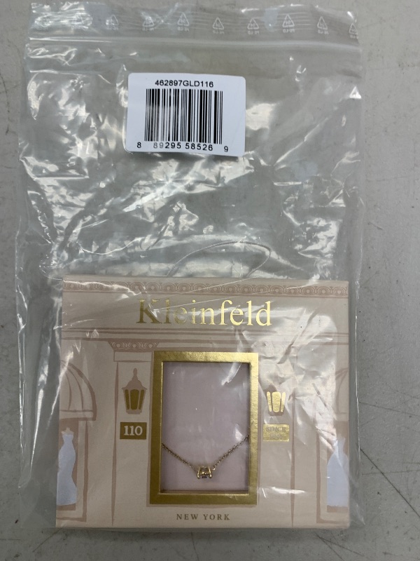 Photo 1 of Kleinfeld Womens Bridal Delicate Cubic Zirconia Adjustable Bracelet, Round Crystal/Gold, One Size