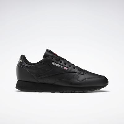 Photo 1 of Reebok Lifestyle Classic Leather Shoes Black/Pure Grey 2 : Men's 5.5 - Women's 7 Medium, Synthetic/Suede/Leather