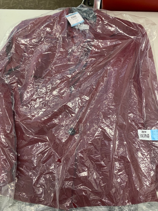 Photo 1 of Kasper Women's Plus Size Stretch Crepe ONE Button Panel Seamed JA, Shiraz SIZE 20W