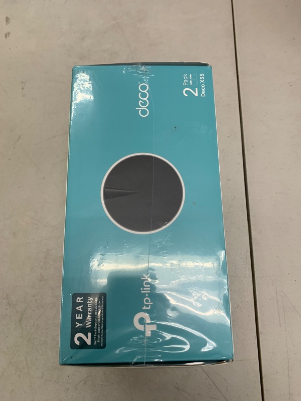 Photo 1 of TP-Link Deco X55 AX3000 WiFi 6 Mesh System - Covers up to 4500 Sq.Ft, Replaces Wireless Router and Extender, 3 Gigabit Ports per Unit, Supports Ethernet Backhaul, Deco X55(2-Pack)