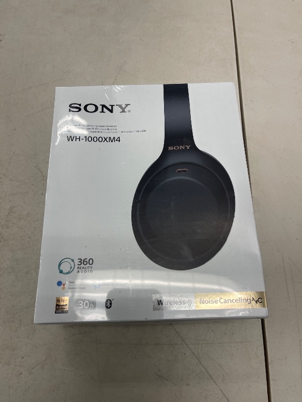 Photo 1 of Sony WH-1000XM4 Wireless Premium Noise Canceling Overhead Headphones with Mic for Phone-Call and Alexa Voice Control, Black WH1000XM4