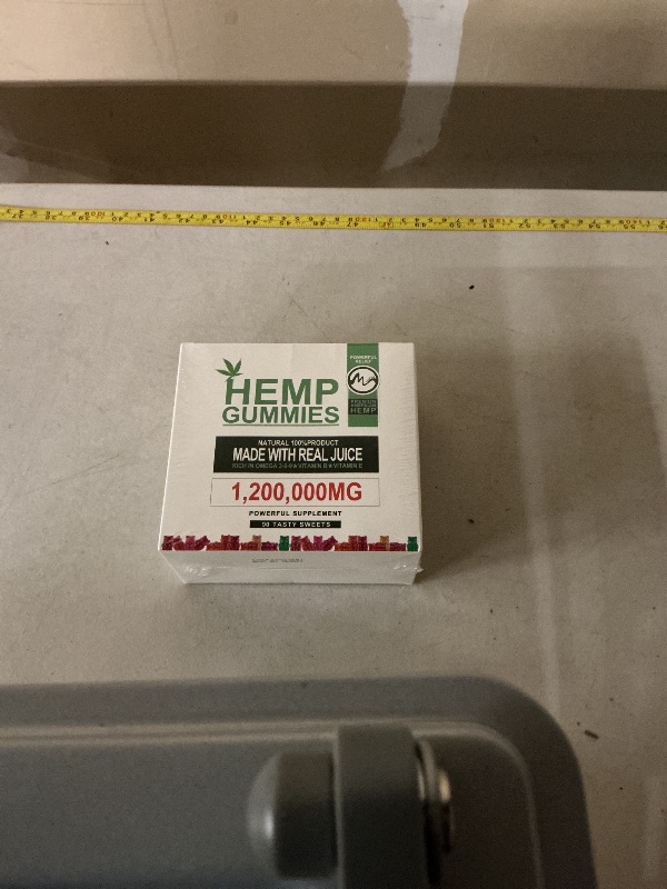 Photo 1 of (2 Pack) Gummies - 90PCS Stress Relief Fruity Gummy Bear with Hemp Oil exp: 02/27