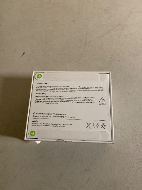 Photo 1 of Apple AirPods Pro 3 Wireless Earbuds, Active Noise Cancellation, Live Translation, Heart Rate Sensing, Hearing Aid Feature, Bluetooth Headphones, Spatial Audio, High-Fidelity Sound, USB-C Charging