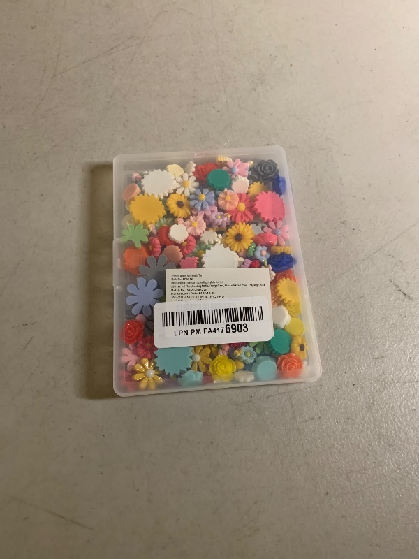 Photo 1 of 120 Pcs Mini Resin Flowers for Crafts, Cute Small Tiny Flatback Resin Flower Slime Charms Bulk for Scrapbooking DIY Dollhouse Micro Landscape Kawaii Fairy Garden Accessories Miniature Things Decor