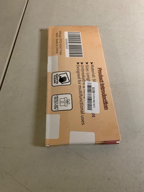 Photo 1 of 2PACK Gold Decorative Tray, Bathroom Vanity Tray for Dresser Counter, Stainless Steel Jewelry Dish Tray for Decor, Perfume Ring Key Candle Organizer Tray, Oval